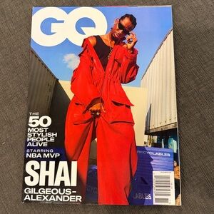 GQ Magazine - Nov 2025 - Shai Gilgeous Alexander  men’s magazines nba basketball